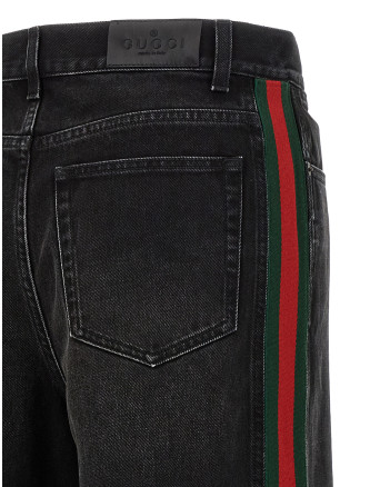 Джинсы GUCCI 'Nastro Web' (A002IAXDDIC1000) #