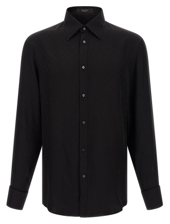 Рубашка GUCCI GG fluid fabric shirt