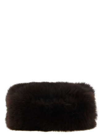 Перчатки YVES SALOMON 2-in-1 fur sleeve