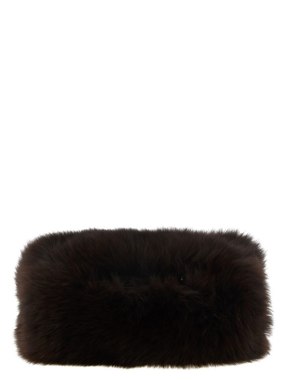 Перчатки YVES SALOMON 2-in-1 fur sleeve (27W27WAA301XXRDXXA2197) #1