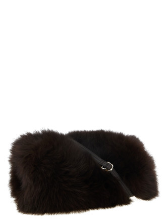 Перчатки YVES SALOMON 2-in-1 fur sleeve (27W27WAA301XXRDXXA2197) #