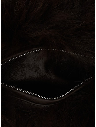 Перчатки YVES SALOMON 2-in-1 fur sleeve (27W27WAA301XXRDXXA2197) #