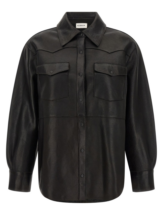 Рубашка P.A.R.O.S.H. Leather Shirt (D431923SMACIOCK26W013) #1