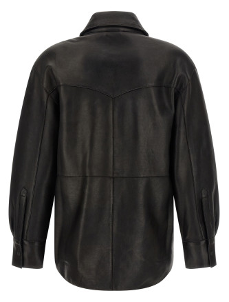 Рубашка P.A.R.O.S.H. Leather Shirt (D431923SMACIOCK26W013) #