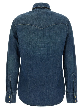Рубашка VALENTINO GARAVANI Valentino Garavani denim shirt (B3DB03MAC7558) #