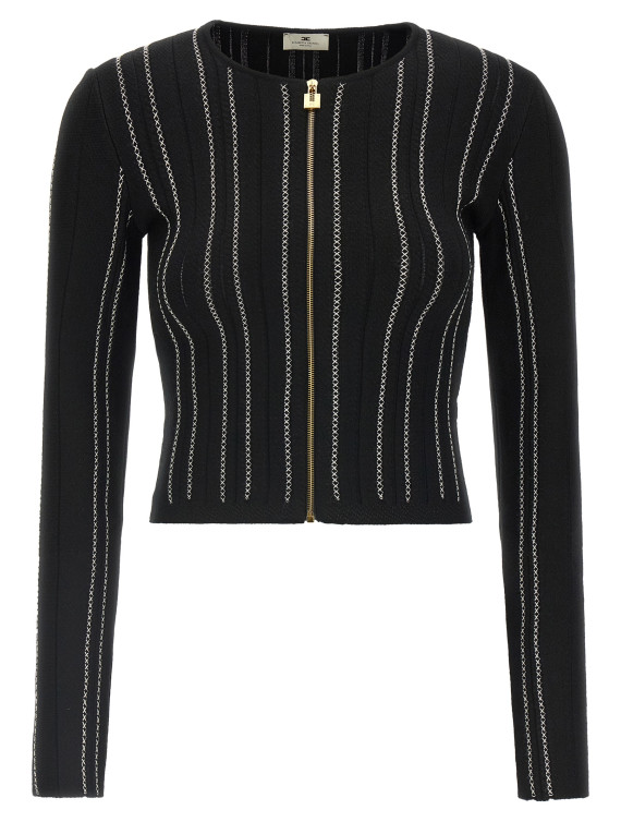 Кардиган ELISABETTA FRANCHI Cropped knit cardigan (MK38Q67E2685) #1