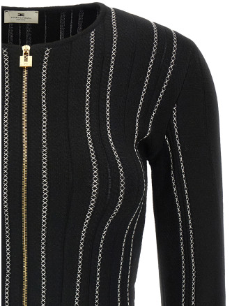 Кардиган ELISABETTA FRANCHI Cropped knit cardigan (MK38Q67E2685) #