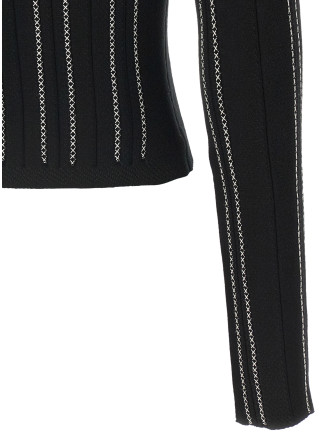 Кардиган ELISABETTA FRANCHI Cropped knit cardigan (MK38Q67E2685) #