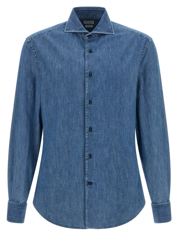 Рубашка BRUNELLO CUCINELLI Denim shirt (MH192S1898C8333) #1