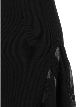 Платье миди LANVIN Silk and cotton dress (RWDR0081K121H2610) #