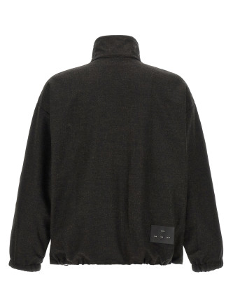 Свитер SONG FOR THE MUTE Long-zip sweater (262MJP032DRWOPBKPETROLBLACK) #