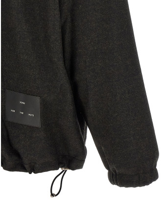 Свитер SONG FOR THE MUTE Long-zip sweater (262MJP032DRWOPBKPETROLBLACK) #