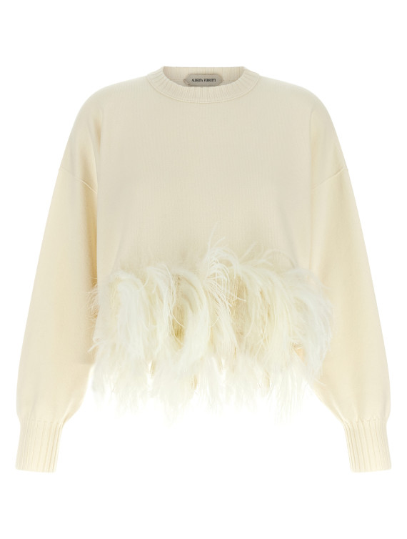 Свитер ALBERTA FERRETTI Feather cropped sweater (A092751000002) #1