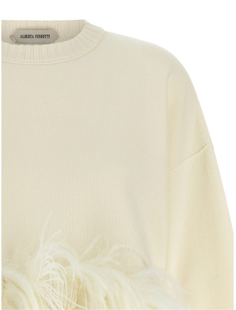 Свитер ALBERTA FERRETTI Feather cropped sweater (A092751000002) #