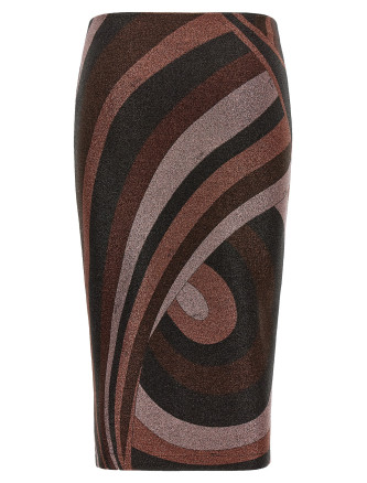 Юбка миди EMILIO PUCCI 'Iride' (6UJV106U867011) #