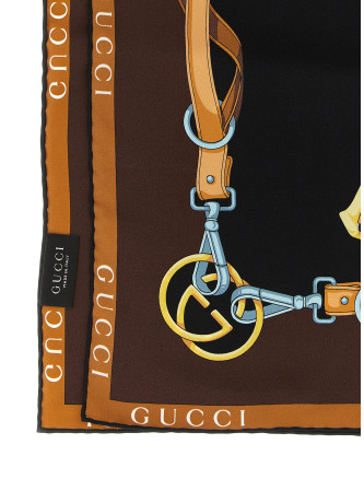 Шарф GUCCI Carré silk twill (8684653G0012560) #
