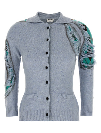 Кардиган MOSCHINO 'Distressed Argyle'