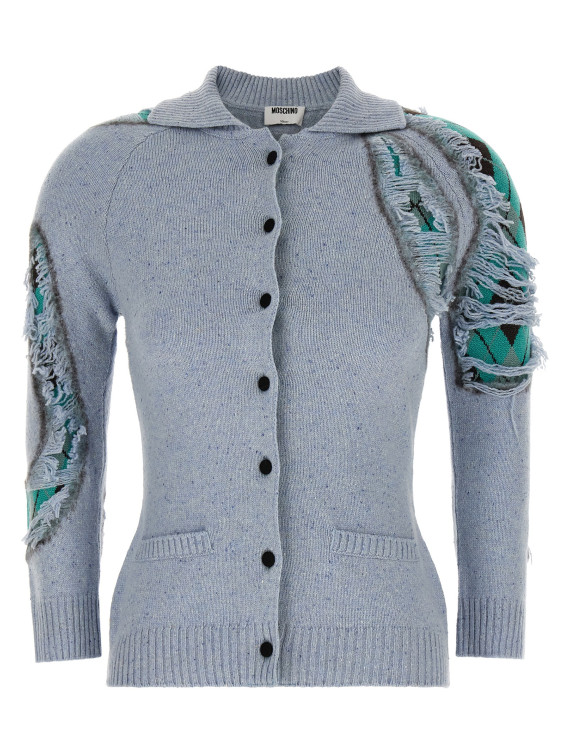 Кардиган MOSCHINO 'Distressed Argyle' (A090154001331) #1