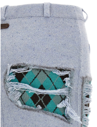 Юбка миди MOSCHINO 'Deconstructed Argyle' (A018054001331) #