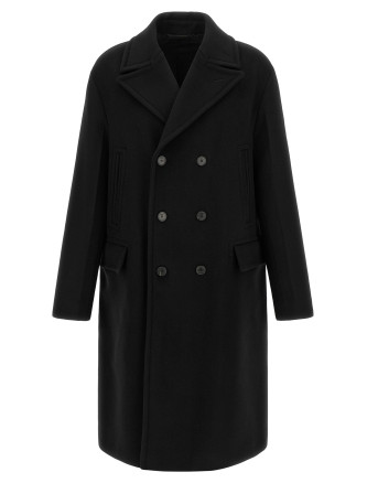 Пальто FENDI Angora and wool coat