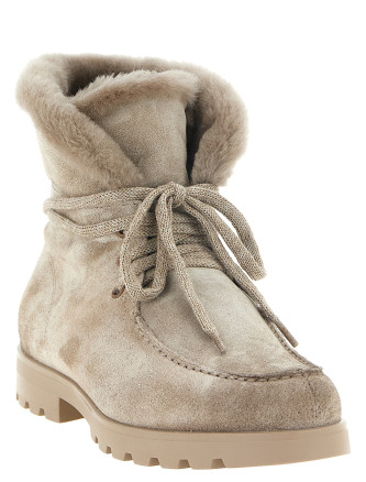 Ботильоны SANTONI Suede ankle boots (WTDR71048TGRAPFRM45) #