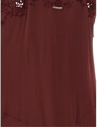 Платье макси TWIN SET Envers satin dress (262TT217100020) #
