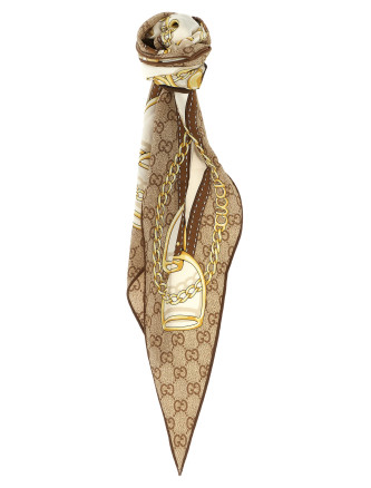 Шарф GUCCI Silk scarf twill