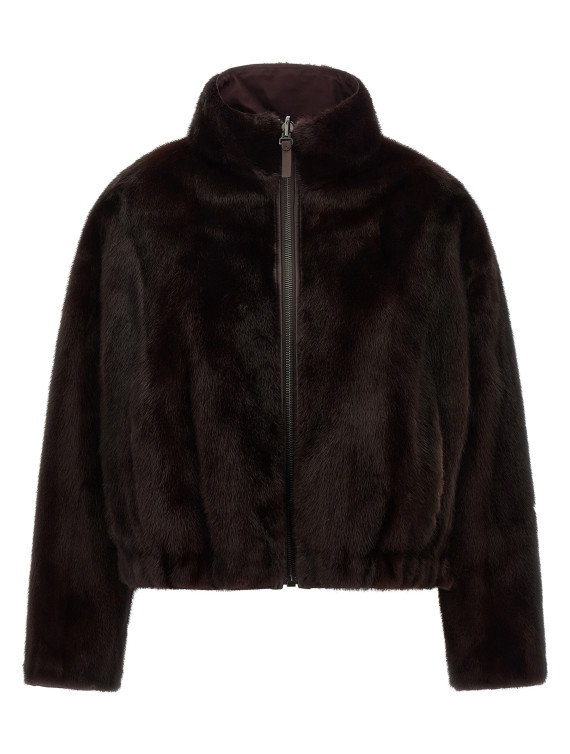 Шуба ARMY YVES SALOMON Reversible fur (27W26WFV03357VIRVB3333) #1