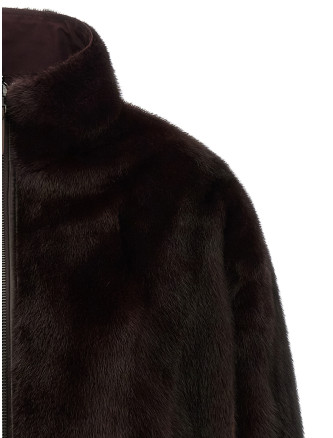 Шуба ARMY YVES SALOMON Reversible fur (27W26WFV03357VIRVB3333) #