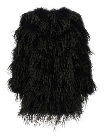Шуба YVES SALOMON Feather caban (27W26EYM30585PLMAC99) #