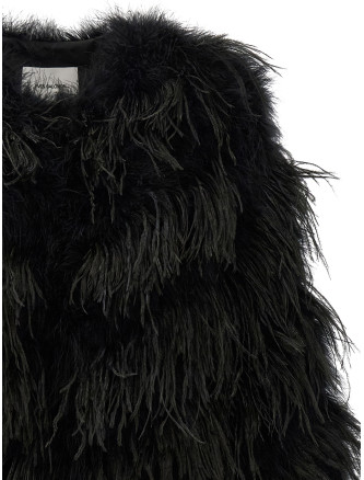 Шуба YVES SALOMON Feather caban (27W26EYM30585PLMAC99) #