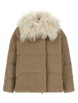 Пуховик ARMY YVES SALOMON Removable insert down jacket