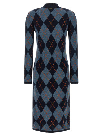 Платье TWIN SET Diamond-shaped knit dress (262TT327314173) #