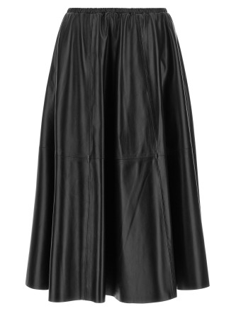 Юбка макси ALBERTA FERRETTI Leather skirt