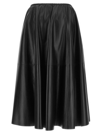 Юбка макси ALBERTA FERRETTI Leather skirt (A370551900555) #