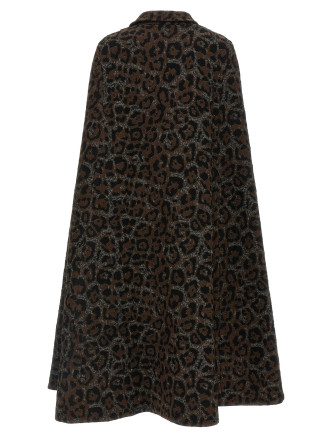 Накидка FEDERICA BONIFACI 'Leopard' (KA064BROWNLEOPARD) #