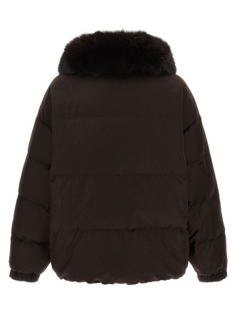 Пуховик YVES SALOMON Flannel down jacket with mittens (27W25WYV09066WO2WA2300) #