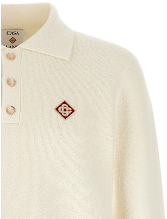Поло CASABLANCA Chess polo shirt (MAW26KW147101BLENDGREENWHITE) #