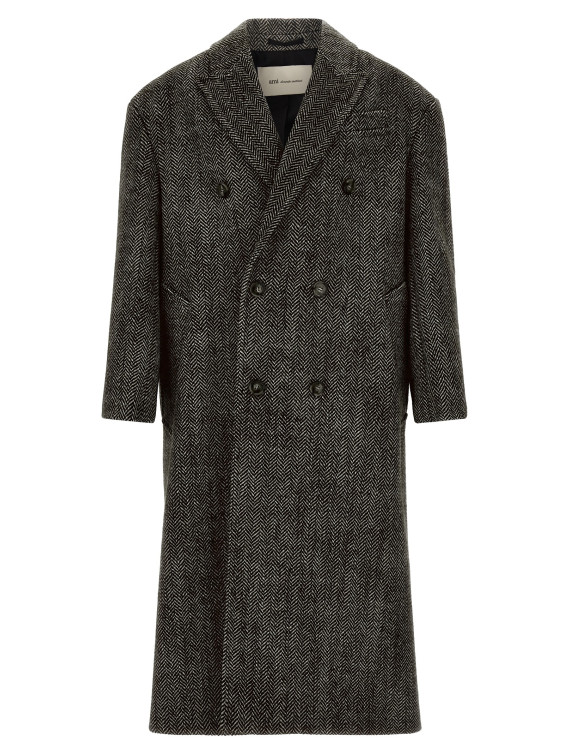 Пальто AMI PARIS Double-breasted coat (HCO458WV0214044) #1