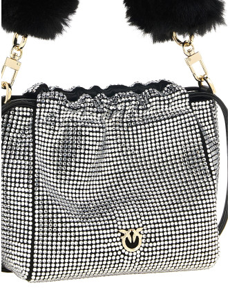 Сумка PINKO Rhinestone bucket bag (107635A3M9Z99Y) #