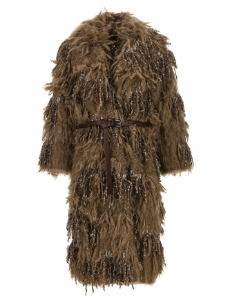 Пальто BRUNELLO CUCINELLI 'Dazzling Moss Embroidery'