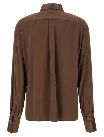 Рубашка BRUNELLO CUCINELLI Stretch silk satin shirt (M0C59NR516C4280) #