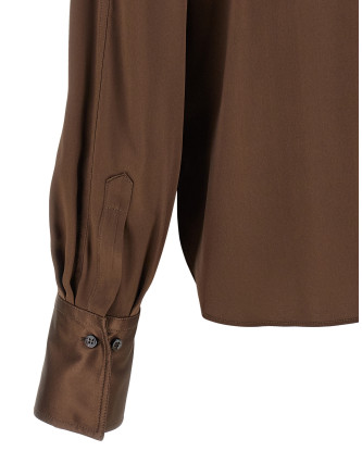 Рубашка BRUNELLO CUCINELLI Stretch silk satin shirt (M0C59NR516C4280) #