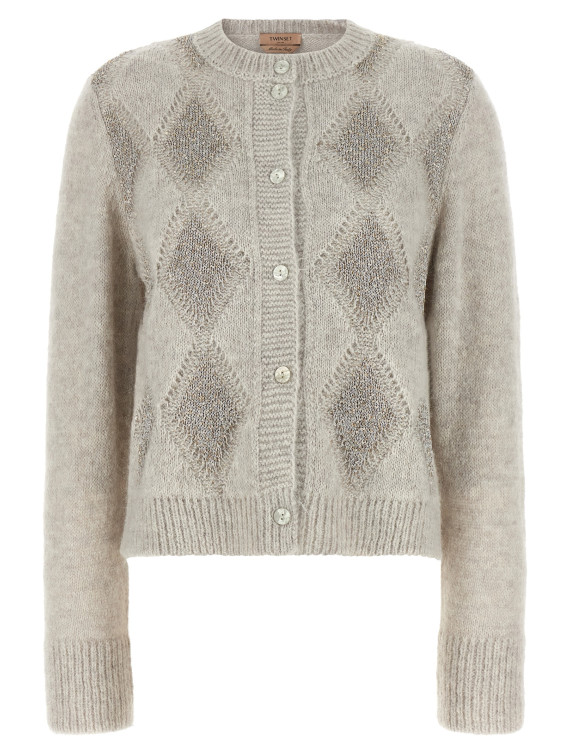 Кардиган TWIN SET Jacquard diamond cardigan (262TT317012837) #1