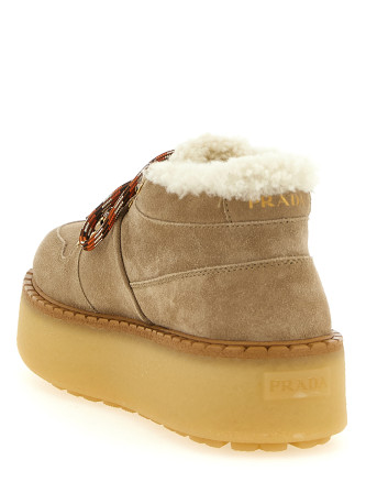 Ботильоны PRADA Lace-up ankle boots with shearling (1E635OFZF50JFTF0F24) #