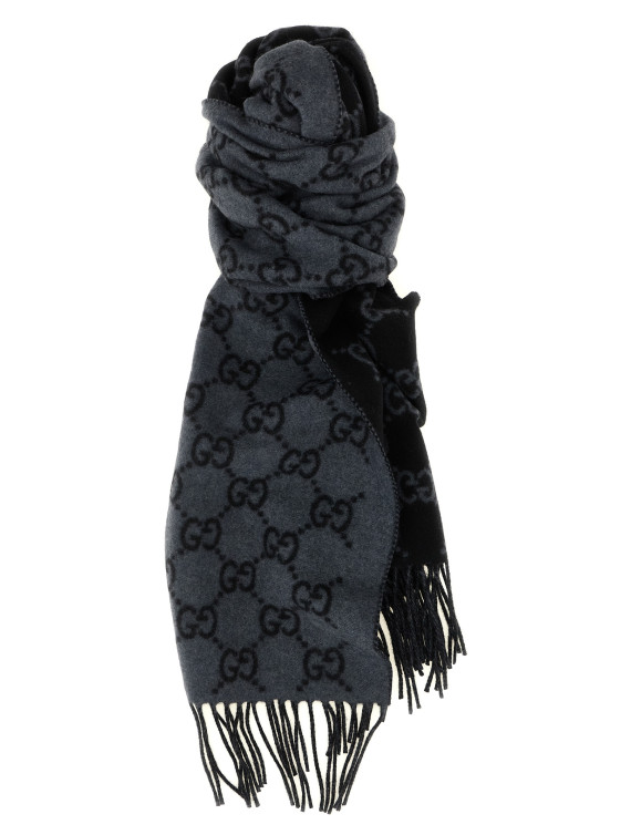 Шарф GUCCI GG double-face scarf (8123174GABX1260) #1