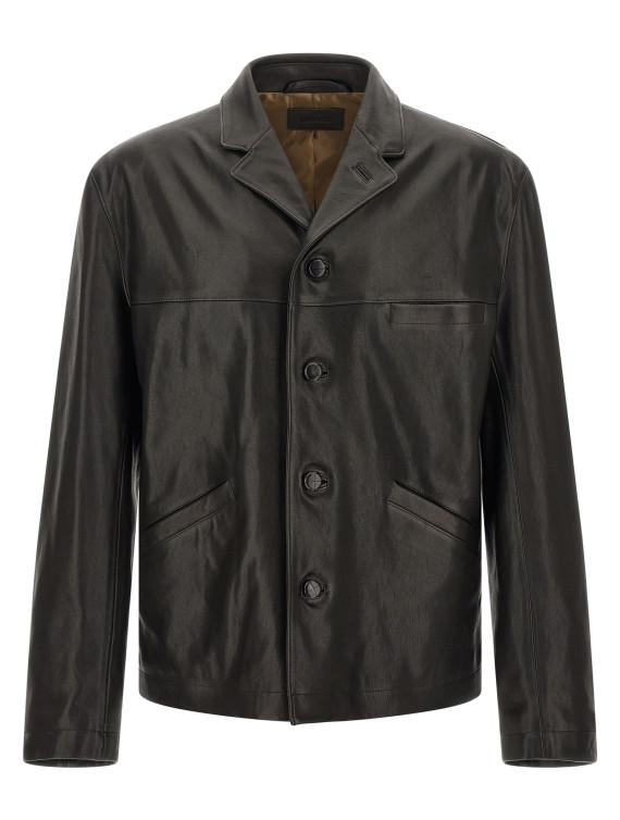 Куртка LEMAIRE Leather jacket (OW1272LL0242BK999) #1