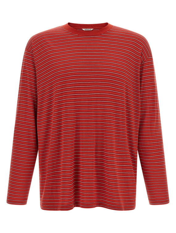 Свитер AURALEE Striped sweater (A26AP01BTREDSTRIPE) #1