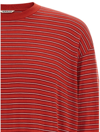 Свитер AURALEE Striped sweater (A26AP01BTREDSTRIPE) #