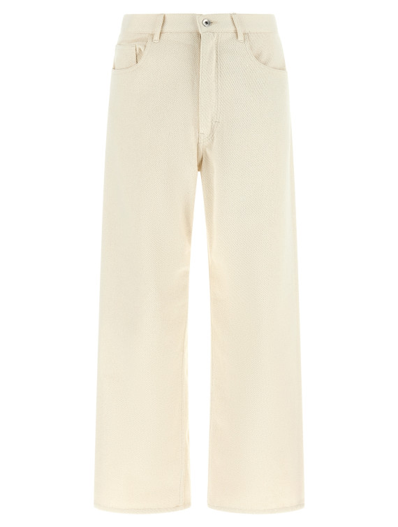 Брюки AURALEE Noil silk pants (A26AP01SDIVORYWHITE) #1
